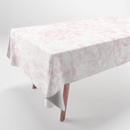 Rose garden floral watercolor - baby pink pattern Tablecloth Gallery Image 1
