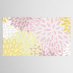 Floral Prints, Soft, Yellow and Pink, Design Prints Tablecloth Gallery Image 2