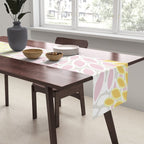 Floral Prints, Soft, Yellow and Pink, Design Prints Table Runner Gallery Image 2