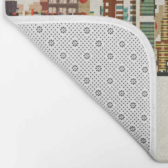 indianapolis indiana skyline Bath Mat Gallery Image 2