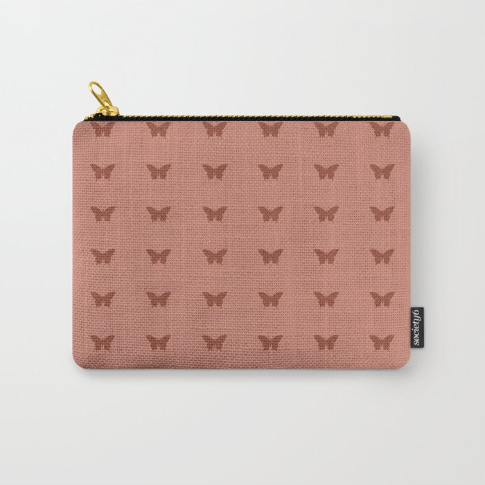 Butterfly Pattern - Red Carry All Pouch Gallery Image 1