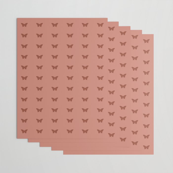Butterfly Pattern - Red Wrapping Paper Gallery Image 3
