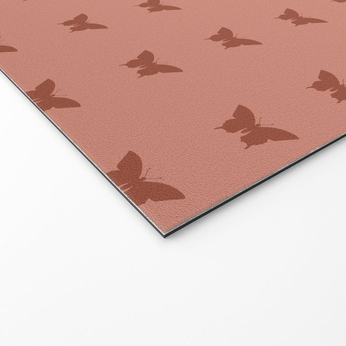 Butterfly Pattern - Red Welcome Mat Gallery Image 2