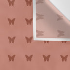 Butterfly Pattern - Red Wall Tapestry Gallery Image 3