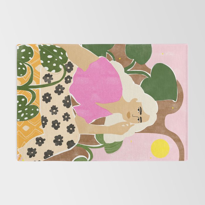 Spending time with my plants Rug Gallery Image 2