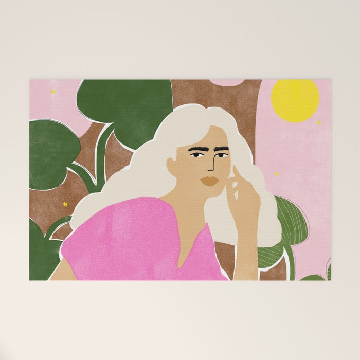 Spending time with my plants Welcome Mat Gallery Image 1