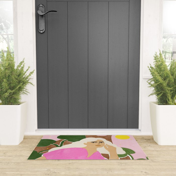 Spending time with my plants Welcome Mat Gallery Image 3