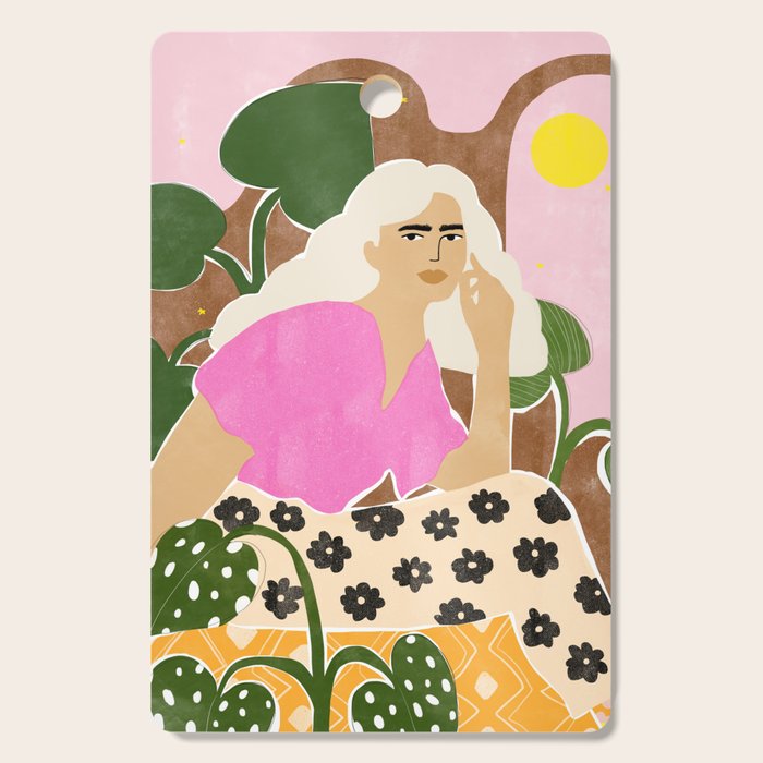 Spending time with my plants Cutting Board Gallery Image 1