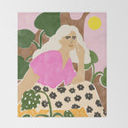 Spending time with my plants Throw Blanket Gallery Image 2