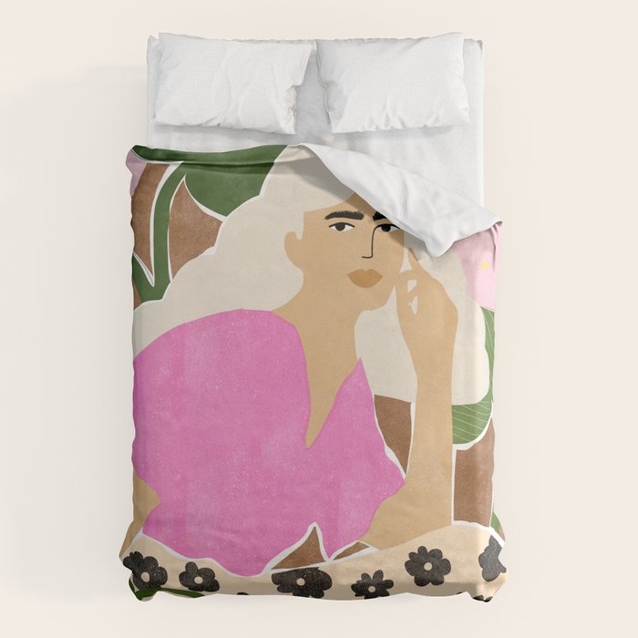 Spending time with my plants Duvet Cover Gallery Image 6