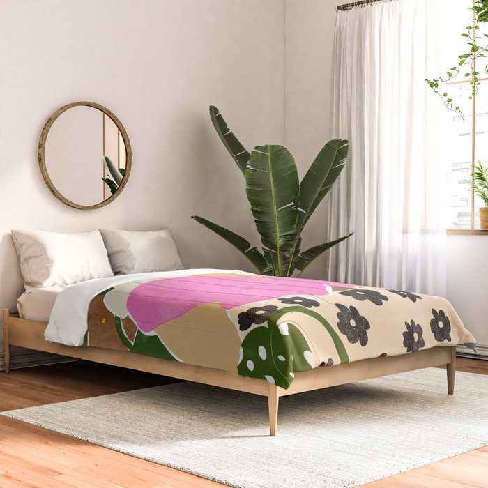 Spending time with my plants Comforter Gallery Image 2
