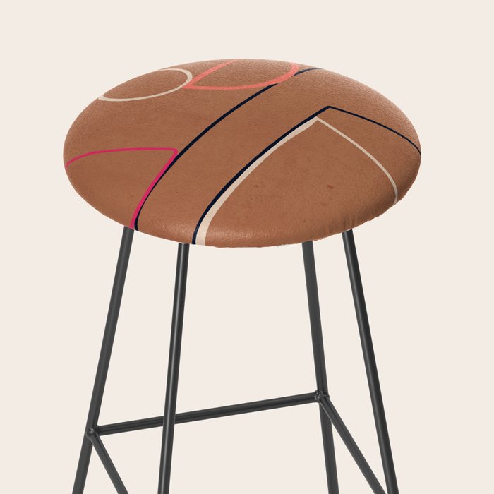 Modern Abstract Minimal Shapes 62 Stool Gallery Image 2