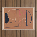 Modern Abstract Minimal Shapes 62 Outdoor Rug Gallery Image 1