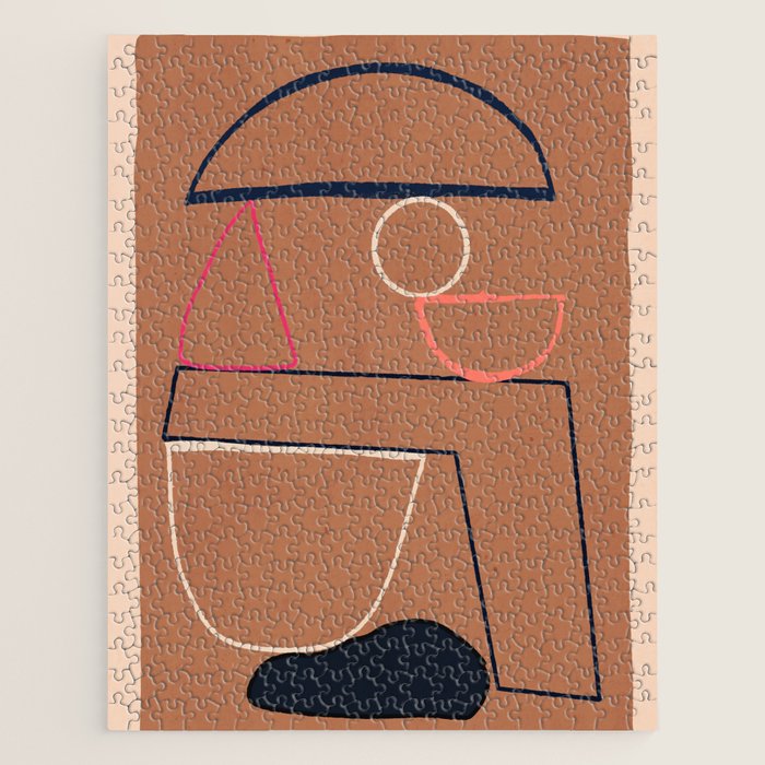 Modern Abstract Minimal Shapes 62 Jigsaw Puzzle Gallery Image 1