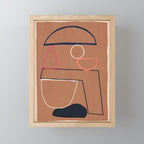 Modern Abstract Minimal Shapes 62 Mini Art Print Gallery Image 1