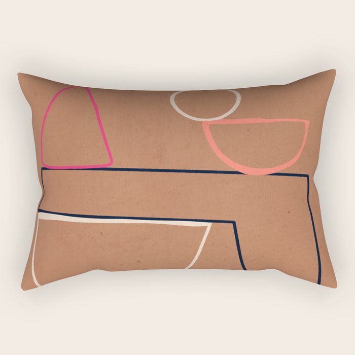 Modern Abstract Minimal Shapes 62 Rectangular Pillow Gallery Image 1