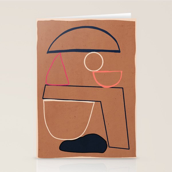 Modern Abstract Minimal Shapes 62 Stationery Card Gallery Image 2