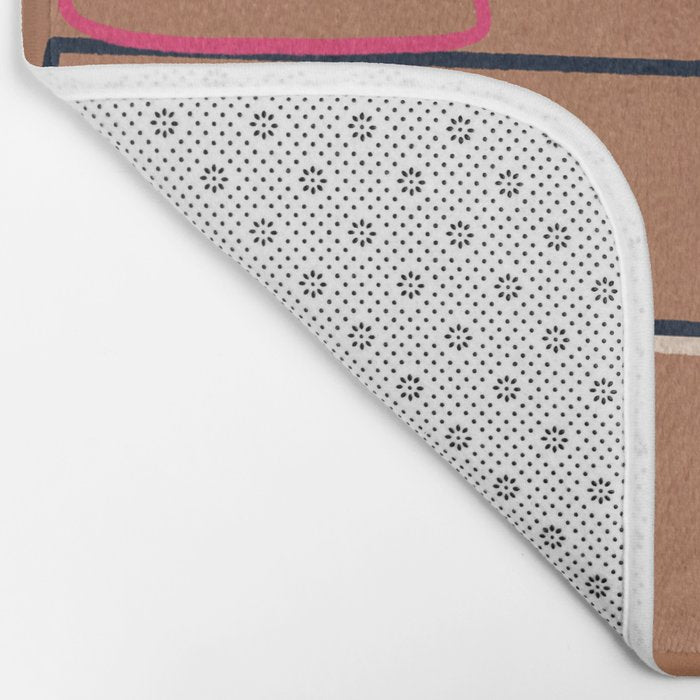 Modern Abstract Minimal Shapes 62 Bath Mat Gallery Image 2