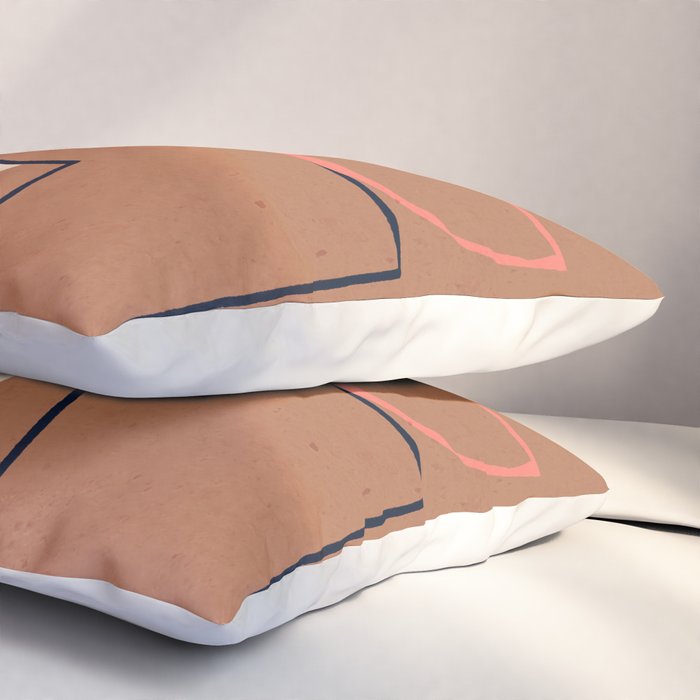 Modern Abstract Minimal Shapes 62 Pillow Sham Gallery Image 3