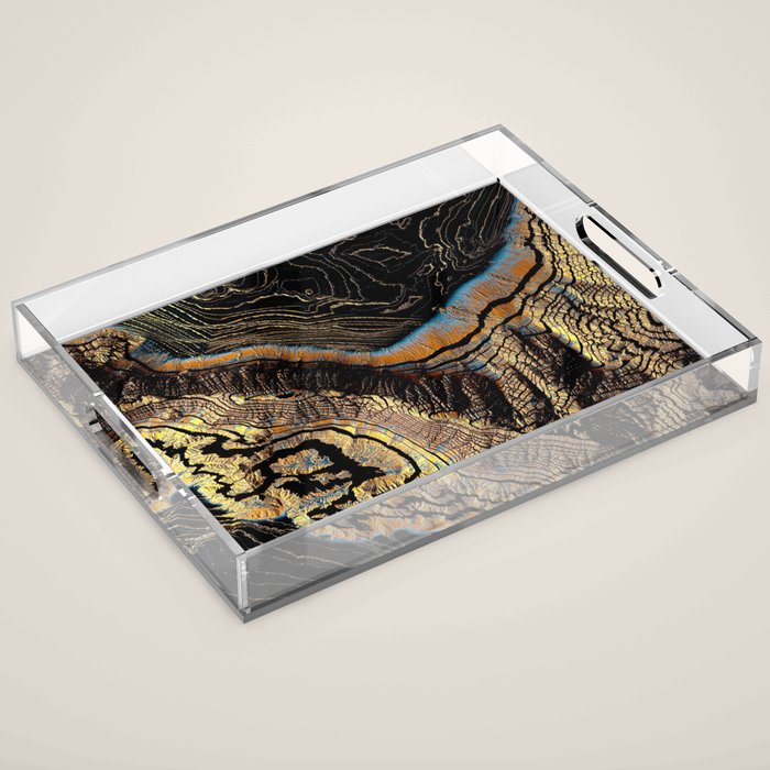 Golden Canyons Acrylic Tray Gallery Image 1