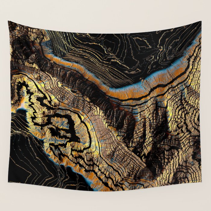 Golden Canyons Wall Tapestry Gallery Image 4