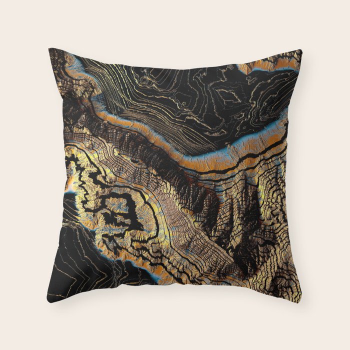 Golden Canyons Throw Pillow Gallery Image 6