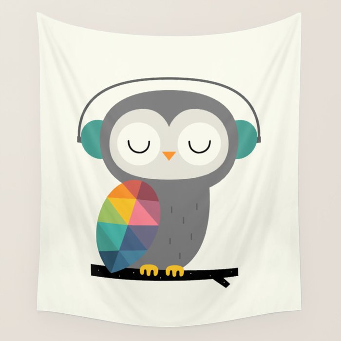 Owl Time Wall Tapestry Gallery Image 1