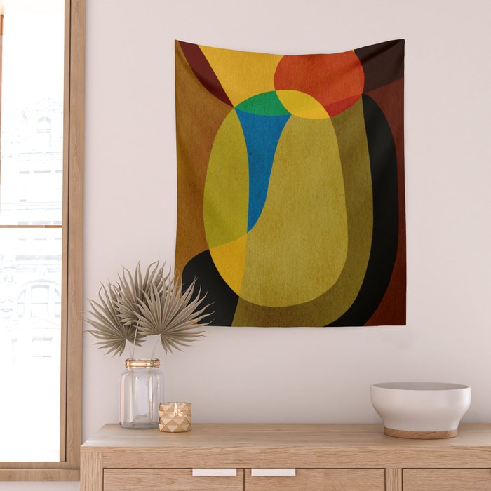 Abstract shapes 05 Wall Tapestry Gallery Image 2