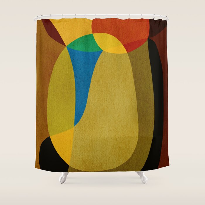 Abstract shapes 05 Shower Curtain Gallery Image 1