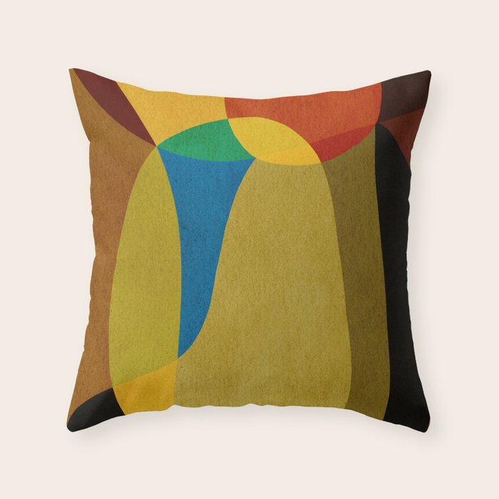 Abstract shapes 05 Throw Pillow Gallery Image 6
