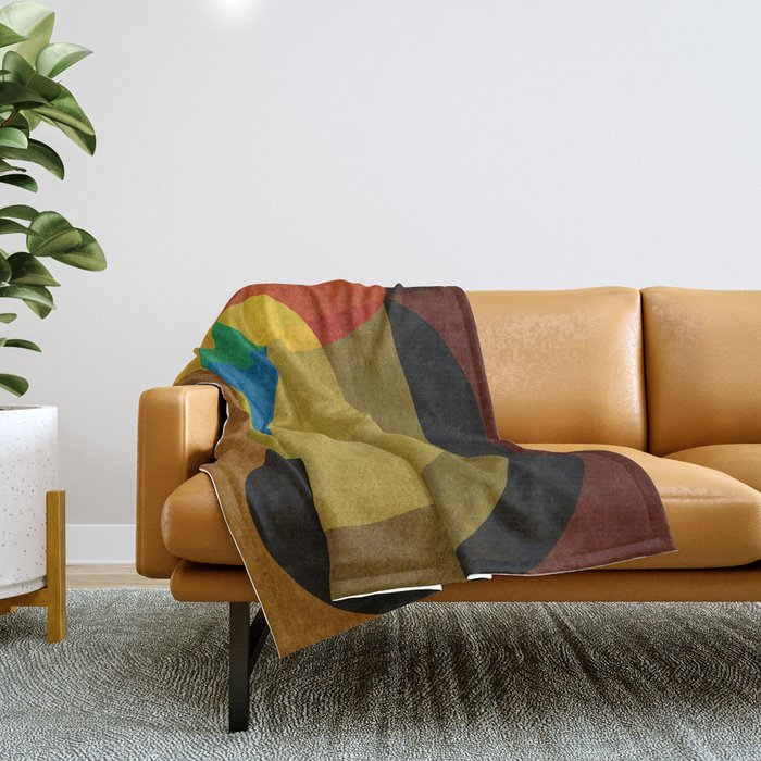 Abstract shapes 05 Throw Blanket Gallery Image 1