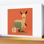 Whimsy Kangaroo Wall Mural Gallery Image 2