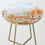 Italy Florence Cathedral Duomo watercolor painting Side Table Gallery Image 2