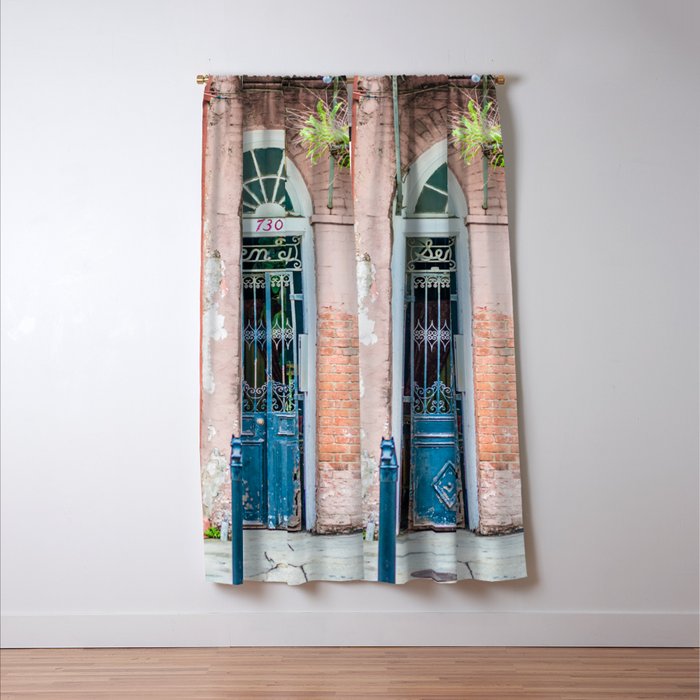 French Quarter Door New Orleans Window Curtain Gallery Image 3