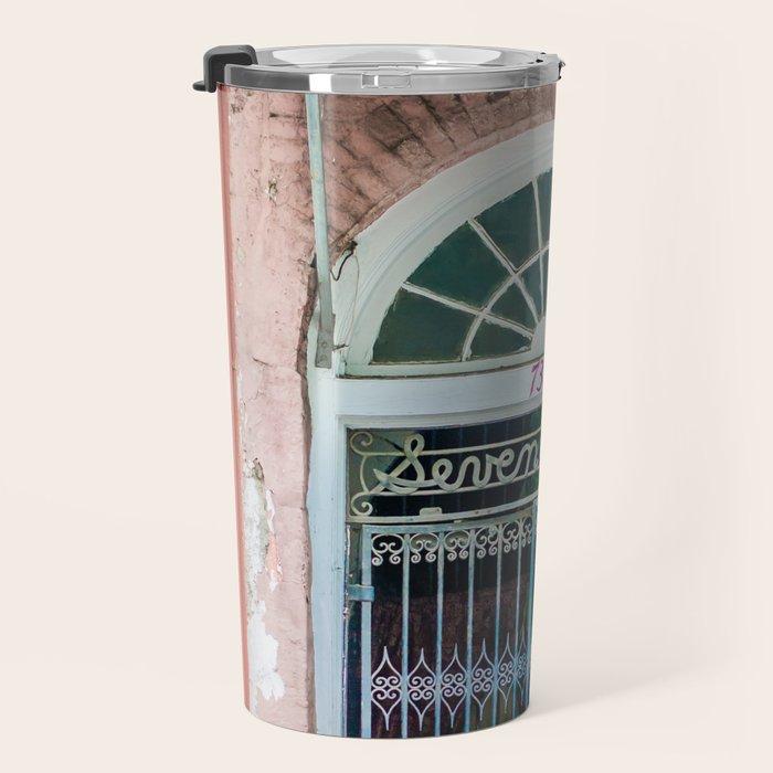 French Quarter Door New Orleans Travel Mug Gallery Image 3