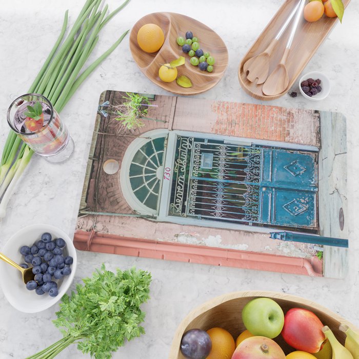 French Quarter Door New Orleans Cutting Board Gallery Image 2