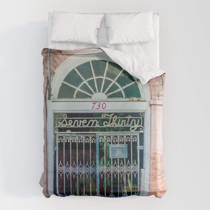 French Quarter Door New Orleans Duvet Cover Gallery Image 6