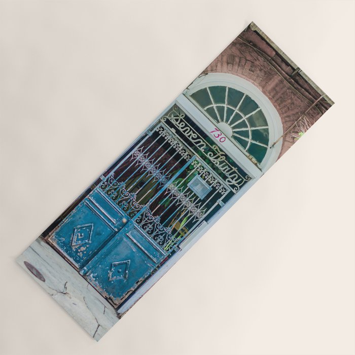 French Quarter Door New Orleans Yoga Mat Gallery Image 1