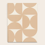 Bauhaus Mid Century Modern Geometric X Neutral Beige Notebook Gallery Image 4