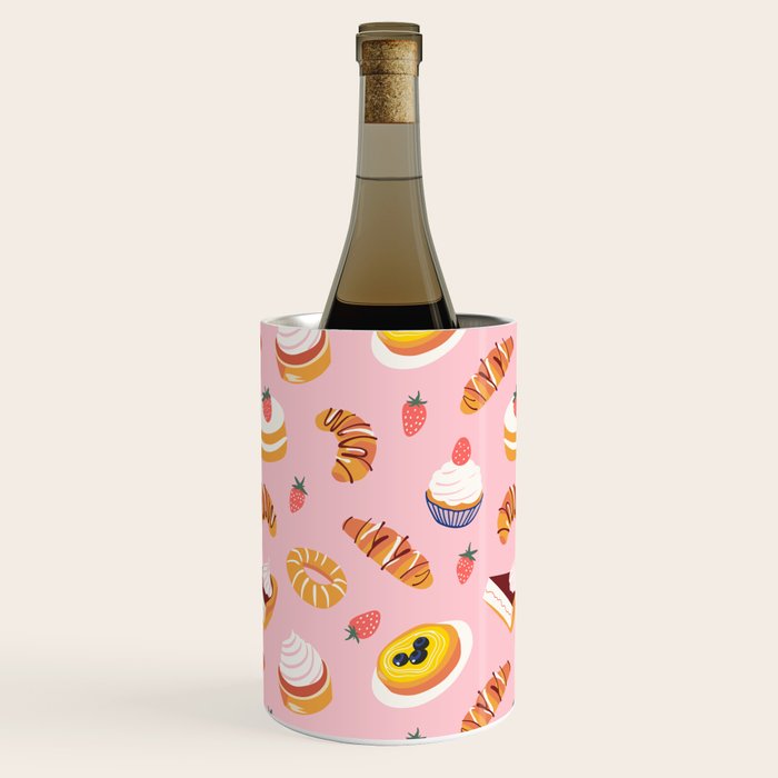 Vintage sweet pastry dessert food pattern Wine Chiller Gallery Image 3