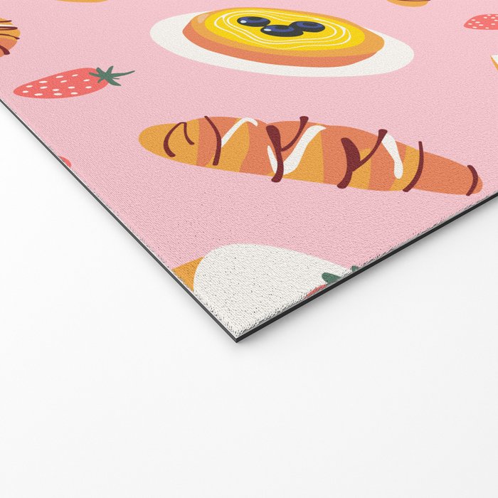 Vintage sweet pastry dessert food pattern Welcome Mat Gallery Image 2