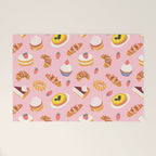 Vintage sweet pastry dessert food pattern Welcome Mat Gallery Image 1
