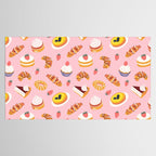 Vintage sweet pastry dessert food pattern Tablecloth Gallery Image 2