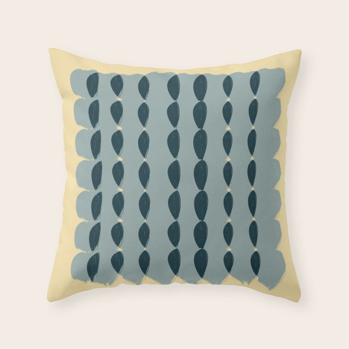  Plaits on Buttercream Throw Pillow Gallery Image 1