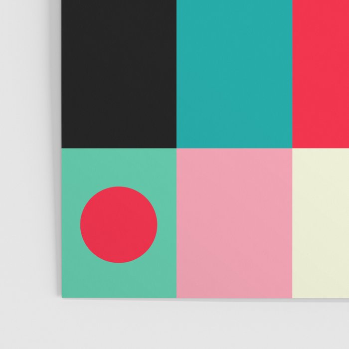Geometric Bauhaus Pattern | Retro Arcade Video Game | Abstract Shapes Poster Gallery Image 3