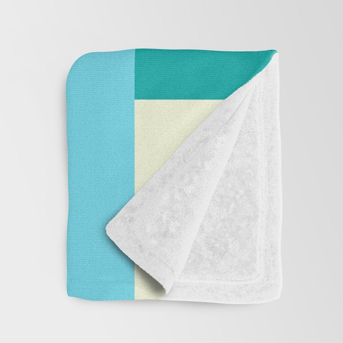 Geometric Bauhaus Pattern | Retro Arcade Video Game | Abstract Shapes Throw Blanket Gallery Image 3
