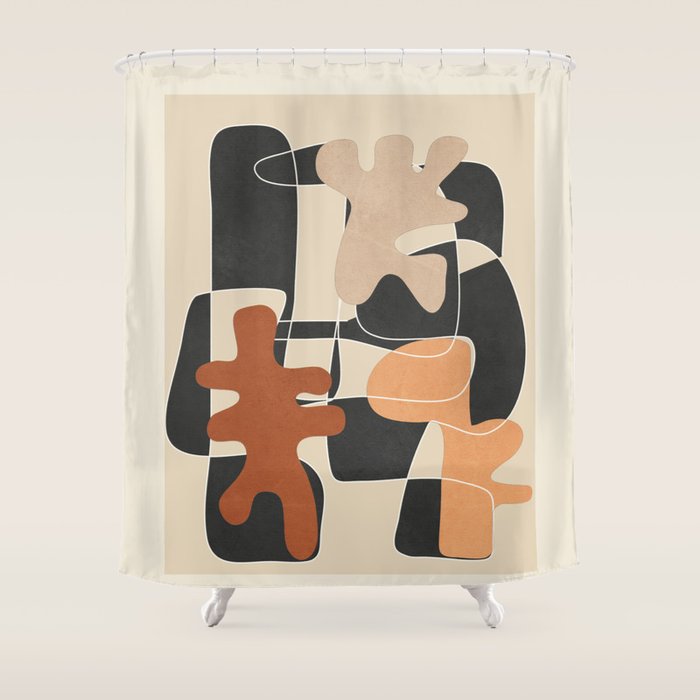 Organic Rhythms 9 Shower Curtain Gallery Image 1