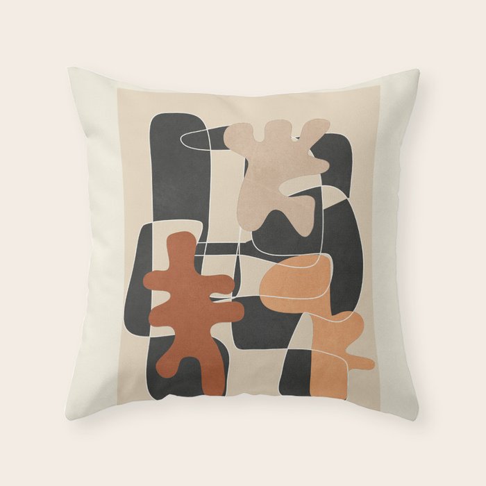 Organic Rhythms 9 Throw Pillow Gallery Image 6