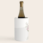 Wildflower bouquet in vase illustration - beige muted pink and dusty green flowers Wine Chiller Gallery Image 2