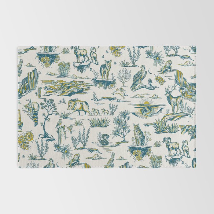 Grand Canyon National Park, Arizona Wildlife Pattern (Version 2) Rug Gallery Image 2